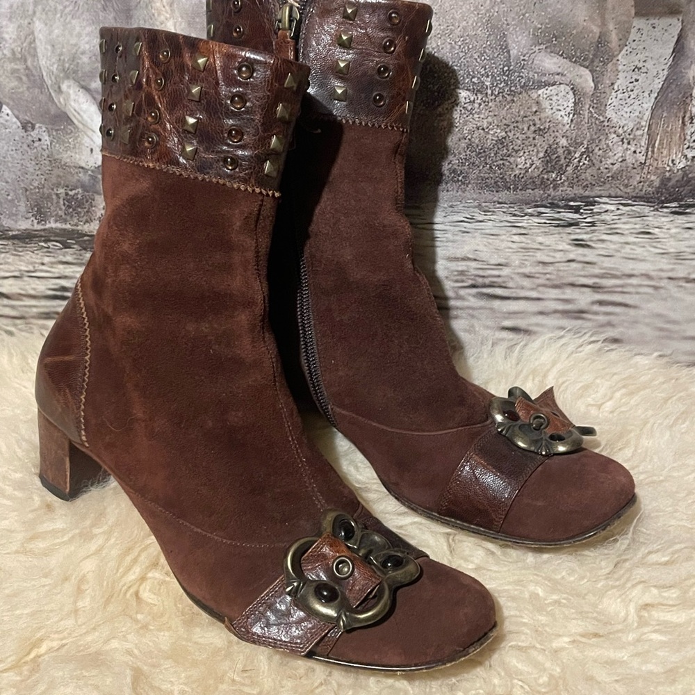Italian leather boots